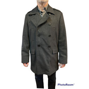 Kenneth Cole gray wool pea coat